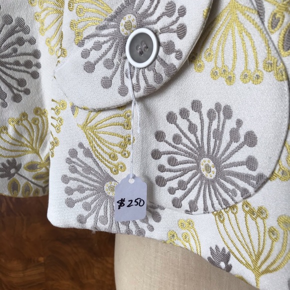 Cropped Floral Jacquard Jacket - Picture 3 of 5